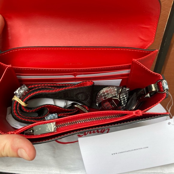 Christian Louboutin Explorafunk wallet on strap python NWT! Women / Men / Unisex - Picture 7 of 12